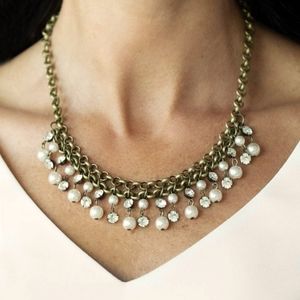 Beautiful Brass Necklace and earring set